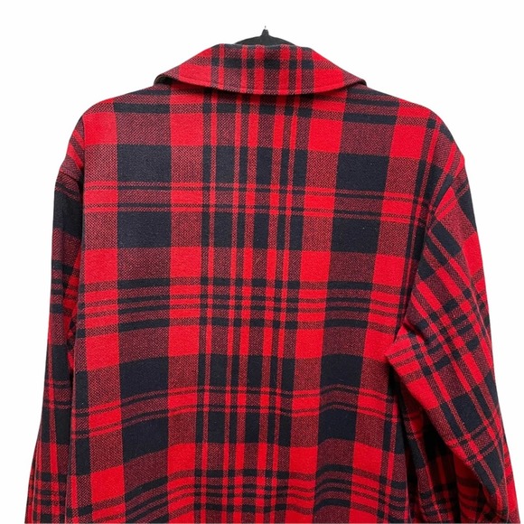 Scapa of Scotland wool blend red flannel shacket - Picture 9 of 9